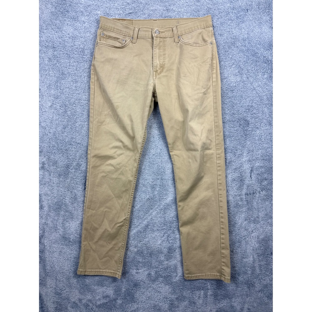 Levis Mens 32x30 Tan 511 Slim Fit Stretch Khaki Chino Pants 04511-3376